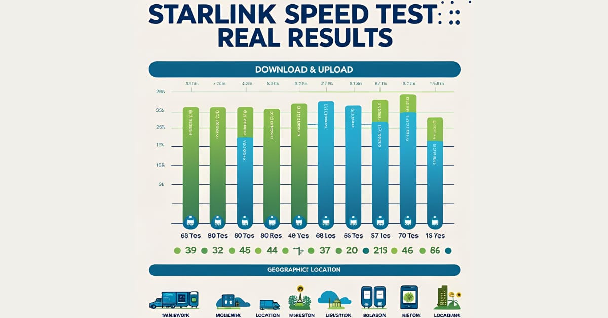 Starlink Speed Test Real Results from Different Locations 